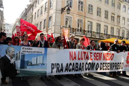 26 Marco, Manifestacao de Jovens Trabalhadores