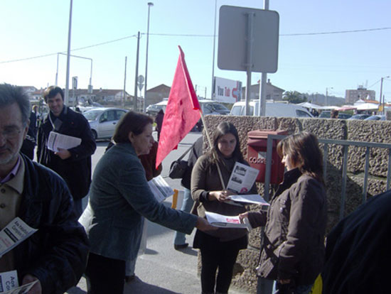 Accao na Grundig, em Braga