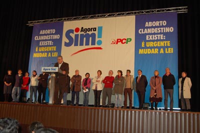 Comicio no Forum Lisboa, com Jer�nimo de Sousa