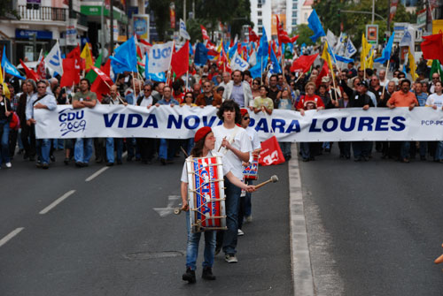 Marcha: Protesto, confianca e luta