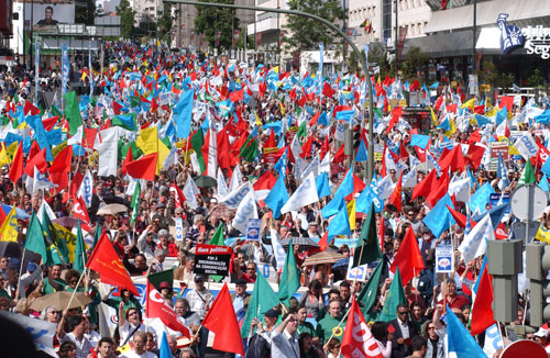 Marcha: Protesto, confianca e luta