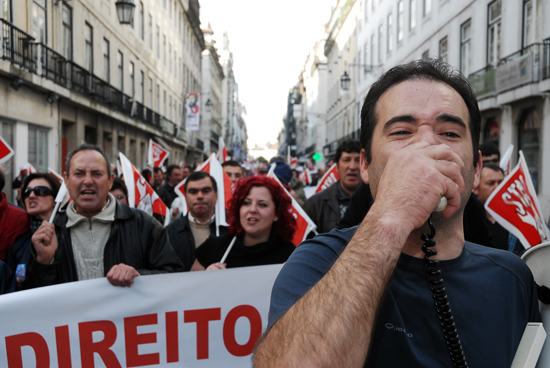 Manif. trabalhadores admin. publica - 5 Fev