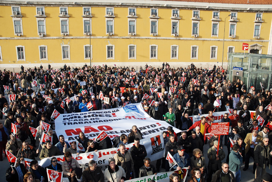 Manif. trabalhadores admin. publica - 5 Fev