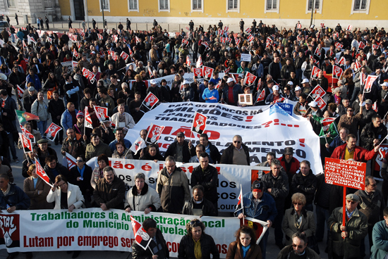 Manif. trabalhadores admin. publica - 5 Fev