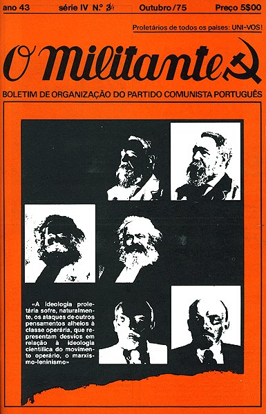 Capa do Boletim �O Militante� de Outubro de 1975