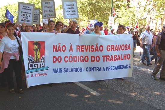 Manifestacao Nacional CGTP