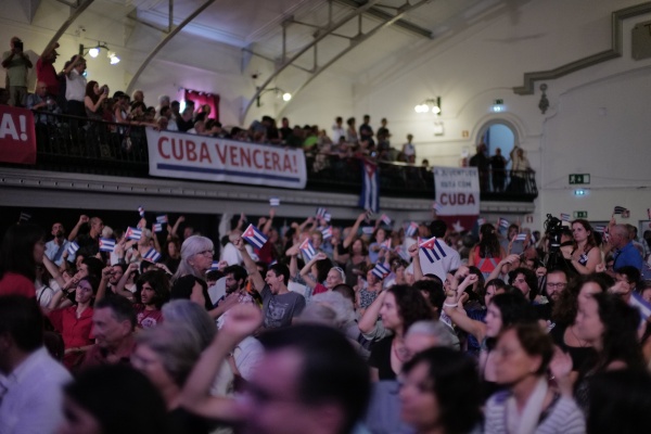 Acto de solidariedade «Juntos por Cuba»