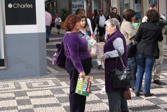 Mulher na sociedade, centro do Funchal, Madeira - 11 de Fevereiro de 2010