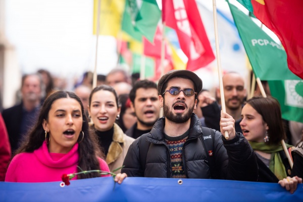 Comício CDU enche Rossio