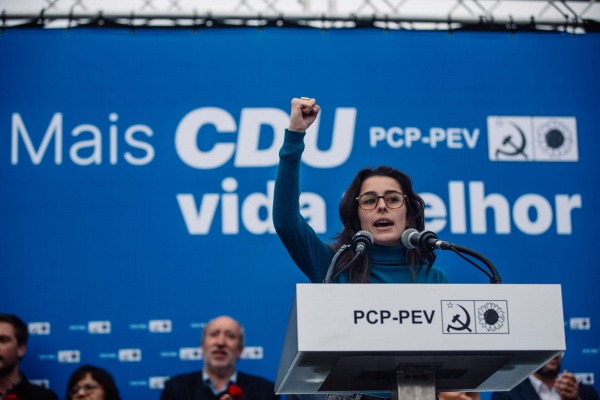 Comício CDU enche Rossio