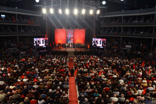 Rally commemorating the Centenary of the October Revolution