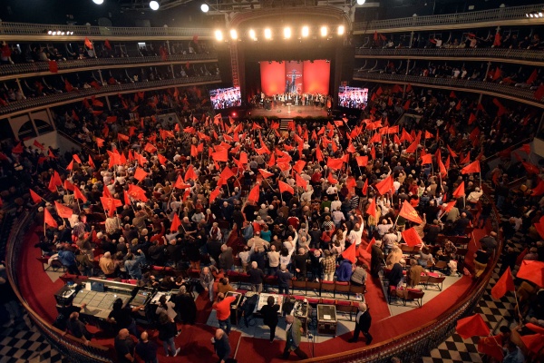 Rally commemorating the Centenary of the October Revolution