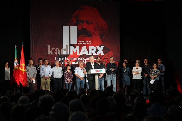 Comício Comemorativo do II Centenário do nascimento de Karl Marx