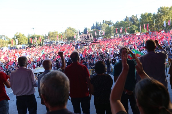 Rally of the 46th edition of the Avante! Festival