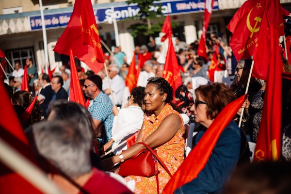 Comício em Almada