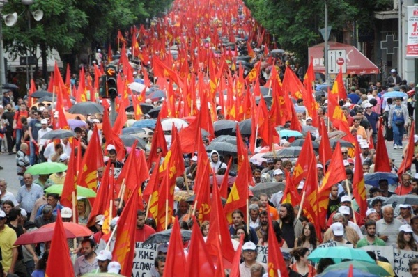 Mass rally of the Communist Party of Greece