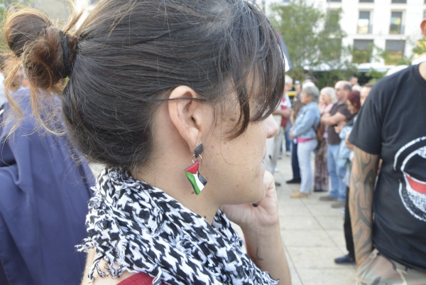 Concentração "Pela Paz no Médio Oriente! Pelos direitos do povo palestiniano"