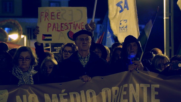 Concentração pela Paz no Médio Oriente e pelos direitos do Povo Palestiniano