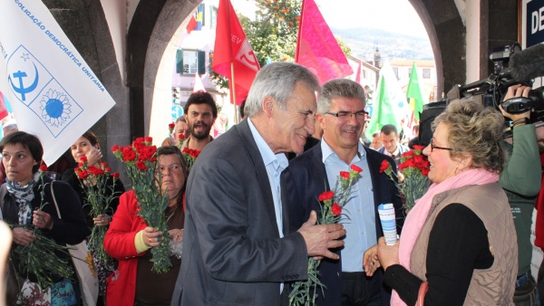 Contacto com a população no Funchal