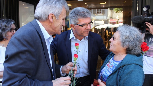 Contacto com a população no Funchal