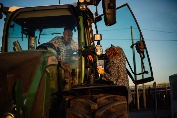 Contacto com os trabalhadores da Herdade do Vale da Rosa, Ferreira do Alentejo
