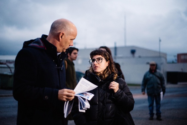 Contacto com os trabalhadores da Matutano