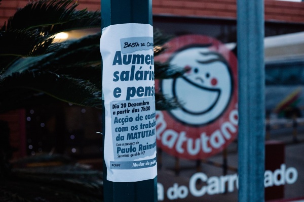 Contacto com os trabalhadores da Matutano