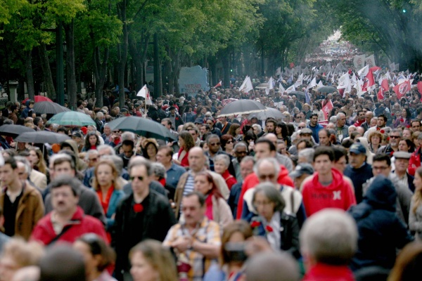 Popular demonstration commemorating the 41st anniversary of the April Revolution