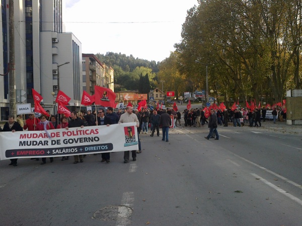 Trabalhadores em Braga dizem não ao Orçamento de Estado