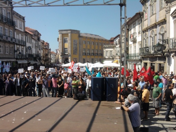 ENVC: Manifestação de trabalhadores em defesa do emprego