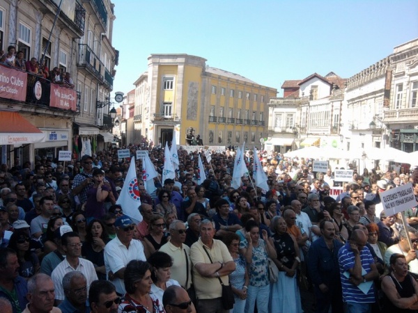 ENVC: Manifestação de trabalhadores em defesa do emprego