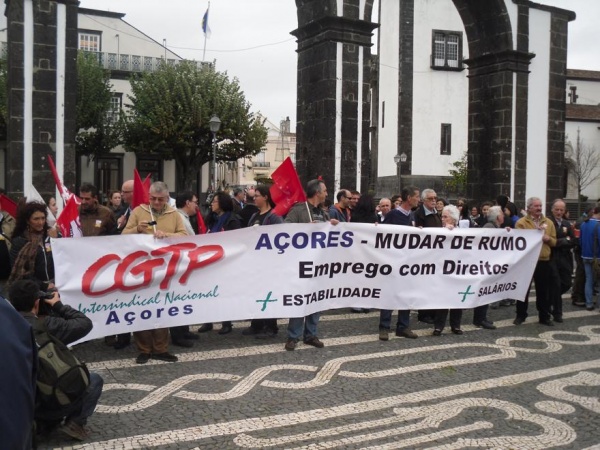 Concentração em Ponta Delgada