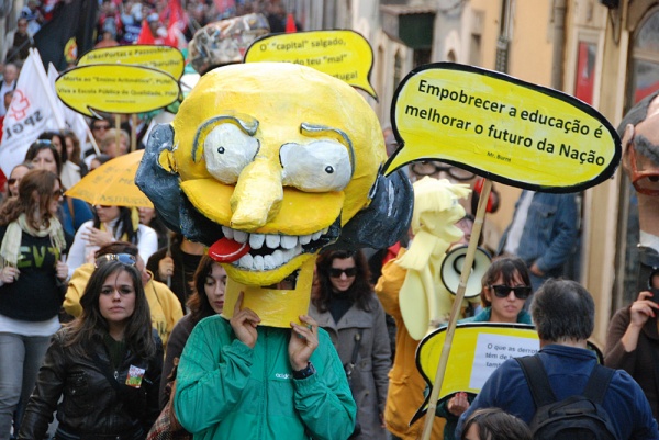 Manifestação em Lisboa