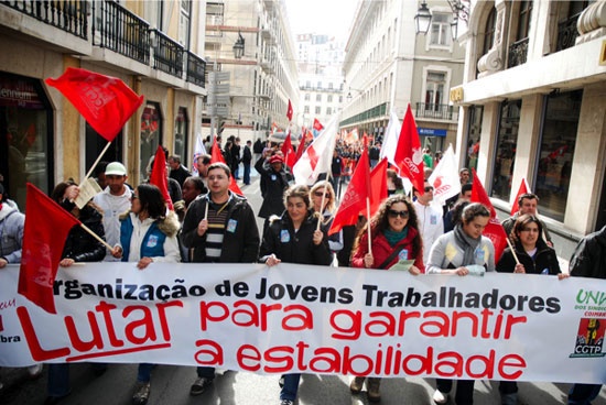 Manifestação de jovens trabalhadores - 26 Março de 2010