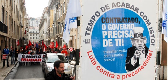 Manifestação de jovens trabalhadores - 26 Março de 2010