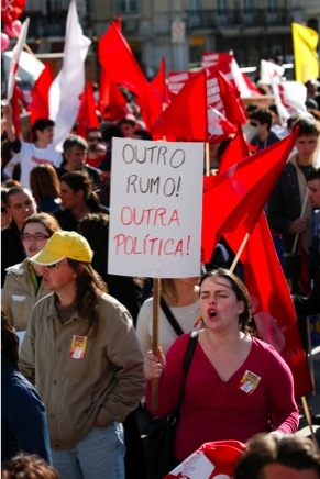 Manifestação de jovens trabalhadores - 28 de Março de 2009