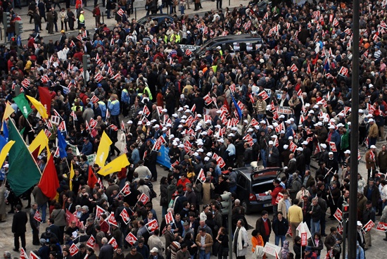 Manifestação de trabalhadores da Administração Pública - 5 de Fevereiro de 2010