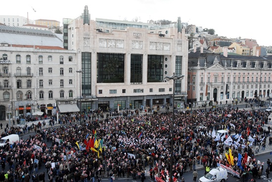 Manifestação de trabalhadores da Administração Pública - 5 de Fevereiro de 2010