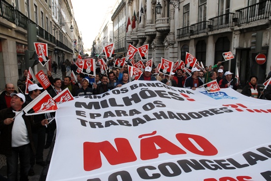Manifestação de trabalhadores da Administração Pública - 5 de Fevereiro de 2010
