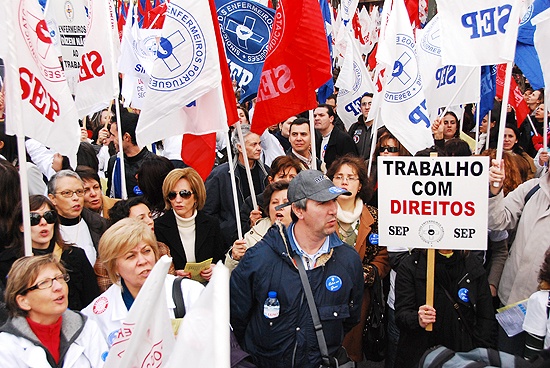 Manifestação dos Enfermeiros - 29 de Janeiro de 2010