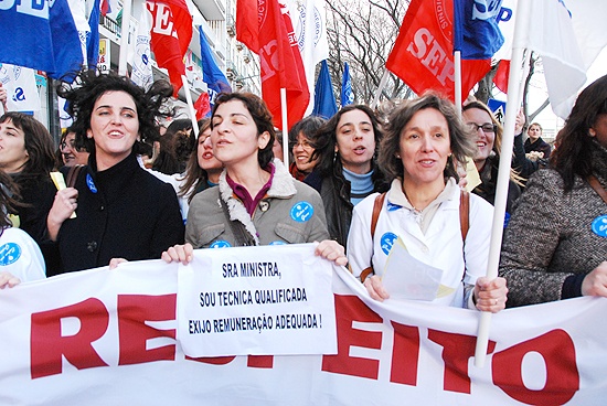 Manifestação dos Enfermeiros - 29 de Janeiro de 2010