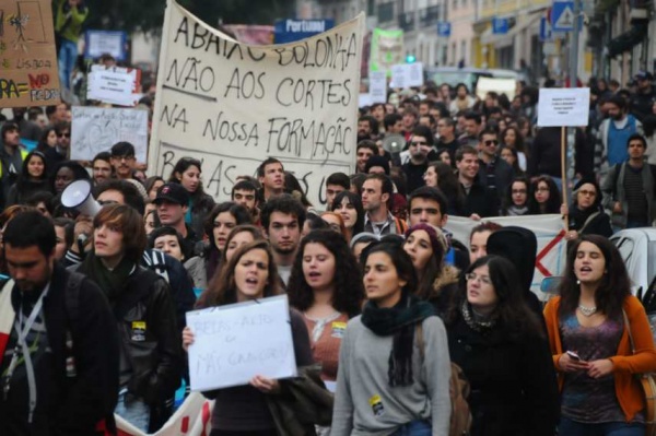 Manifestação dos Estudantes do Ensino Superior em Lisboa