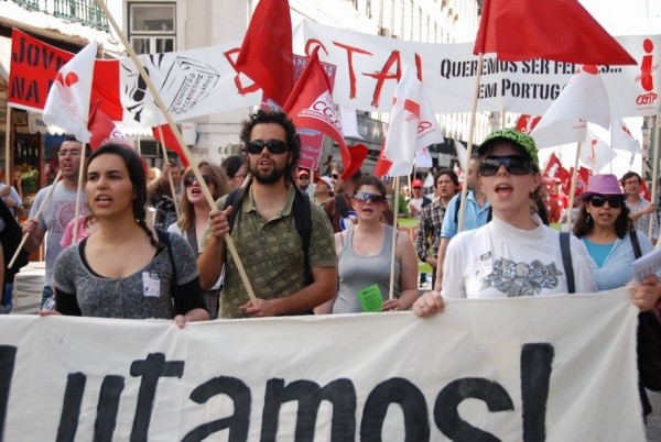 Manifestação nacional de jovens trabalhadores - Interjovem - CGTP/IN - 1 de Abril 2011