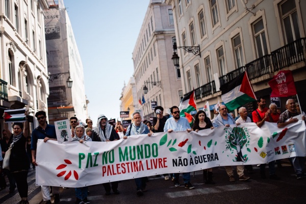 Manifestação «Paz no Mundo! Palestina Livre! Não à Guerra!»