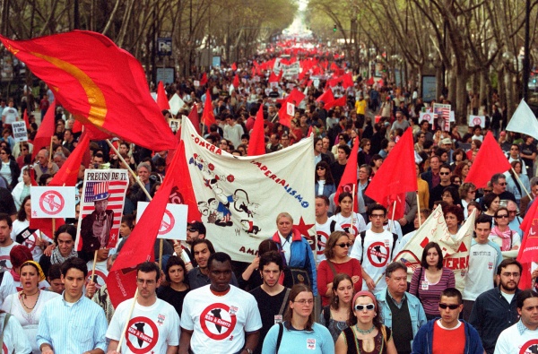 Manifestação contra a guerra, Lisboa