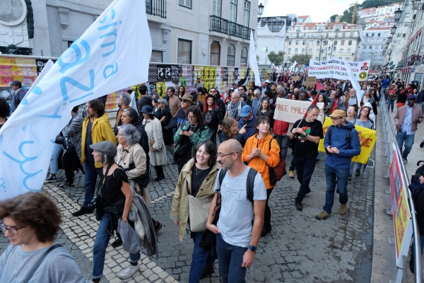 Manifestação pela Paz no Médio oriente. Pelo fim da ocupação da Palestina
