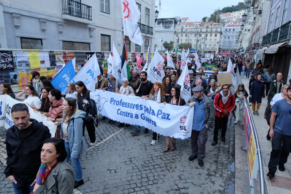 Manifestação pela Paz no Médio oriente. Pelo fim da ocupação da Palestina
