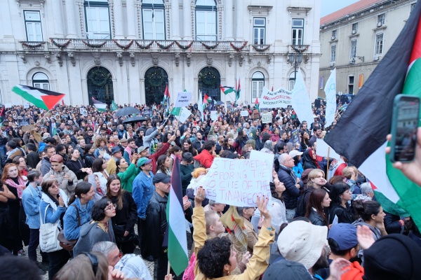 Manifestação pela Paz no Médio oriente. Pelo fim da ocupação da Palestina