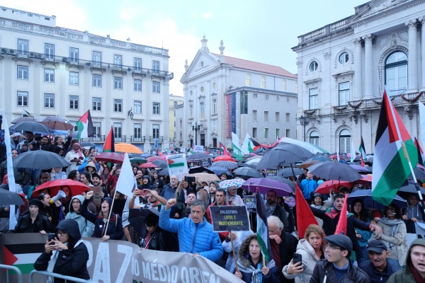 Manifestação pela Paz no Médio oriente. Pelo fim da ocupação da Palestina