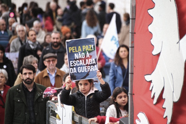Manifestação pela Paz no Médio Oriente e pelos direitos do Povo Palestiniano
